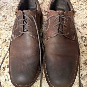 Men's Brown Johnston & Murphy Leather lace up Casual Shoes Size  8.5 M